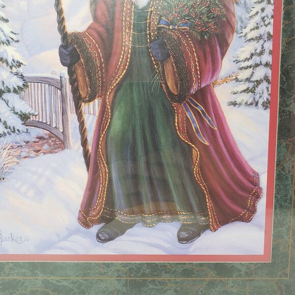 Home Interiors & Gifts St. Nicholas Holiday Christmas Print Picture in Frame - Picture 3 of 4